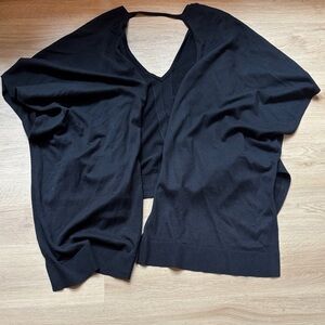 lululemon athletica Black Knit Women's Poncho with Open Back